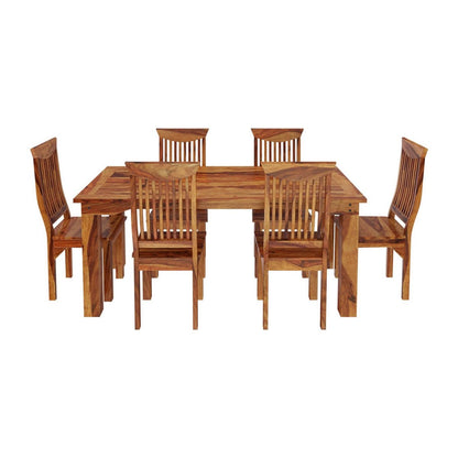 Boise Modern Rustic Solid Wood Dining Table & Chair Set
