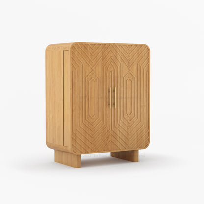 Claremont Dual-Tone Solid Wood Wine Bar Cabinet