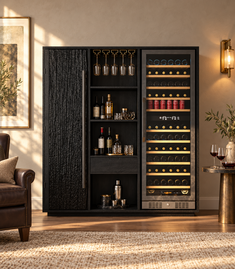 Solid Wood Wine Bar Cabinets