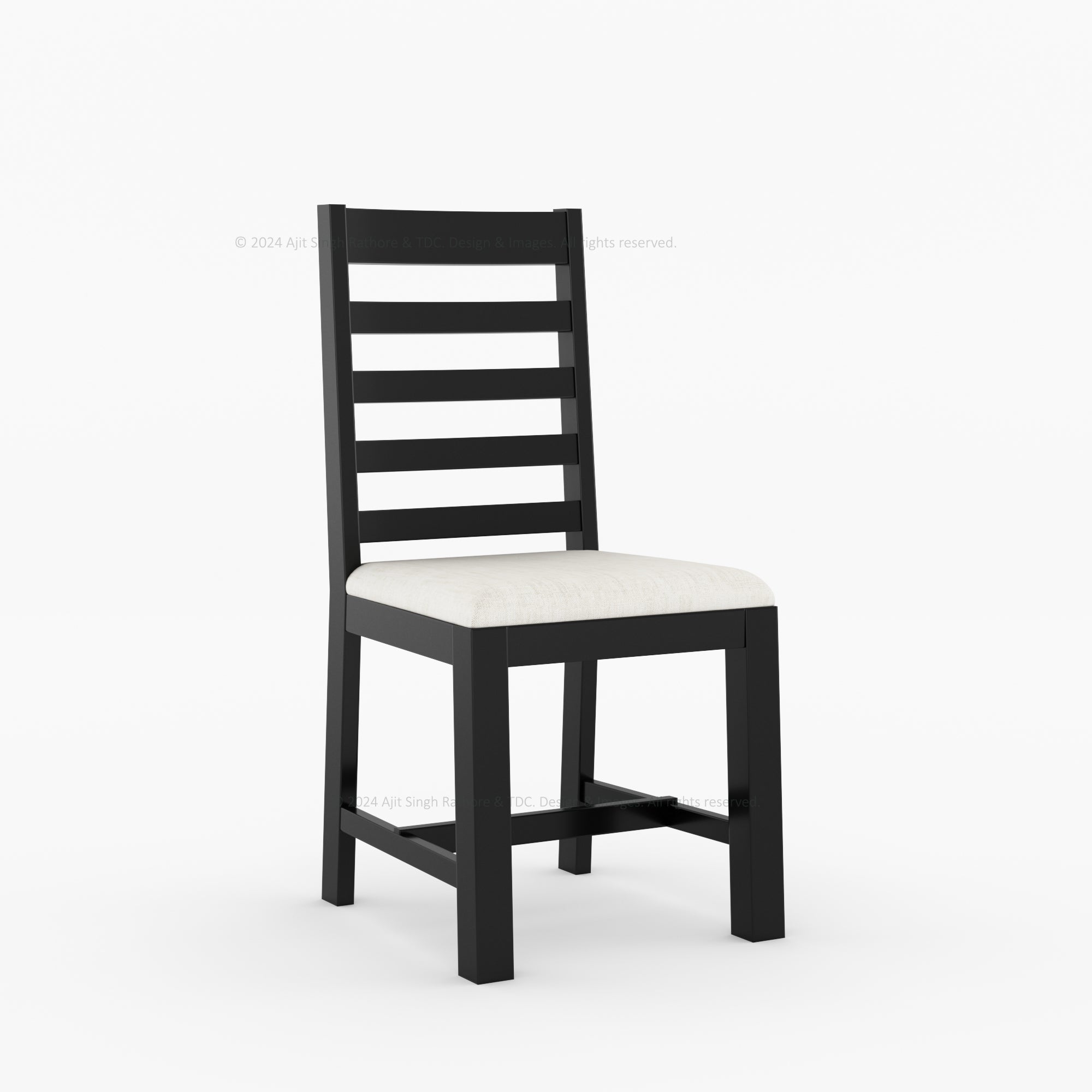 Clanton Solid Wood Dining Chair with Padded Seat