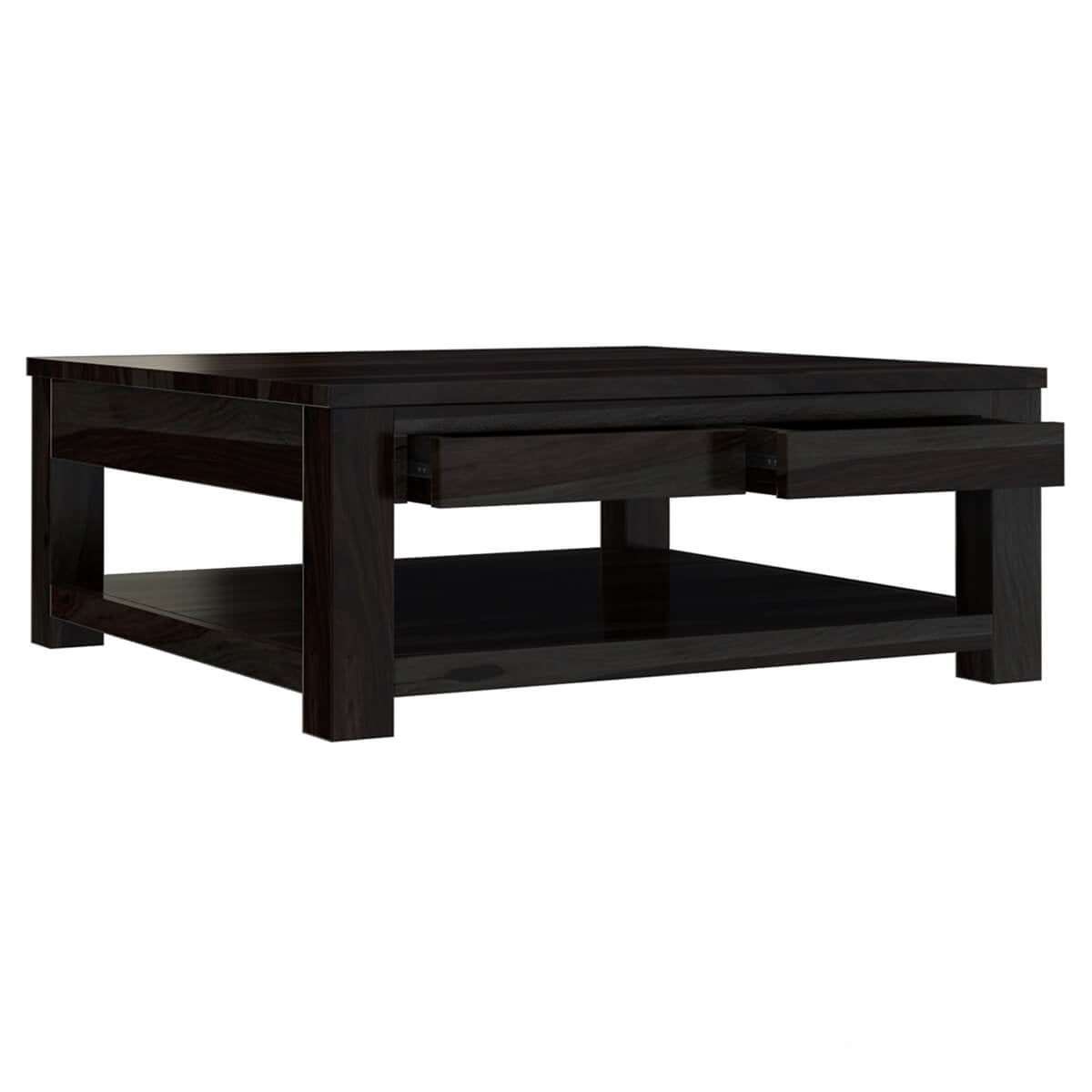 Dresden Solid Wood Contemporary Large Square Coffee Table