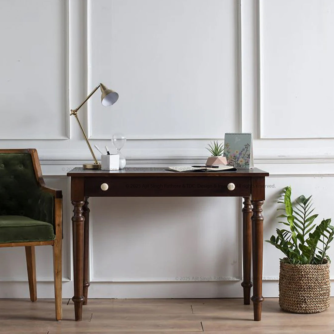 Lockport Minimalist Heirloom Solid Wood Console Table