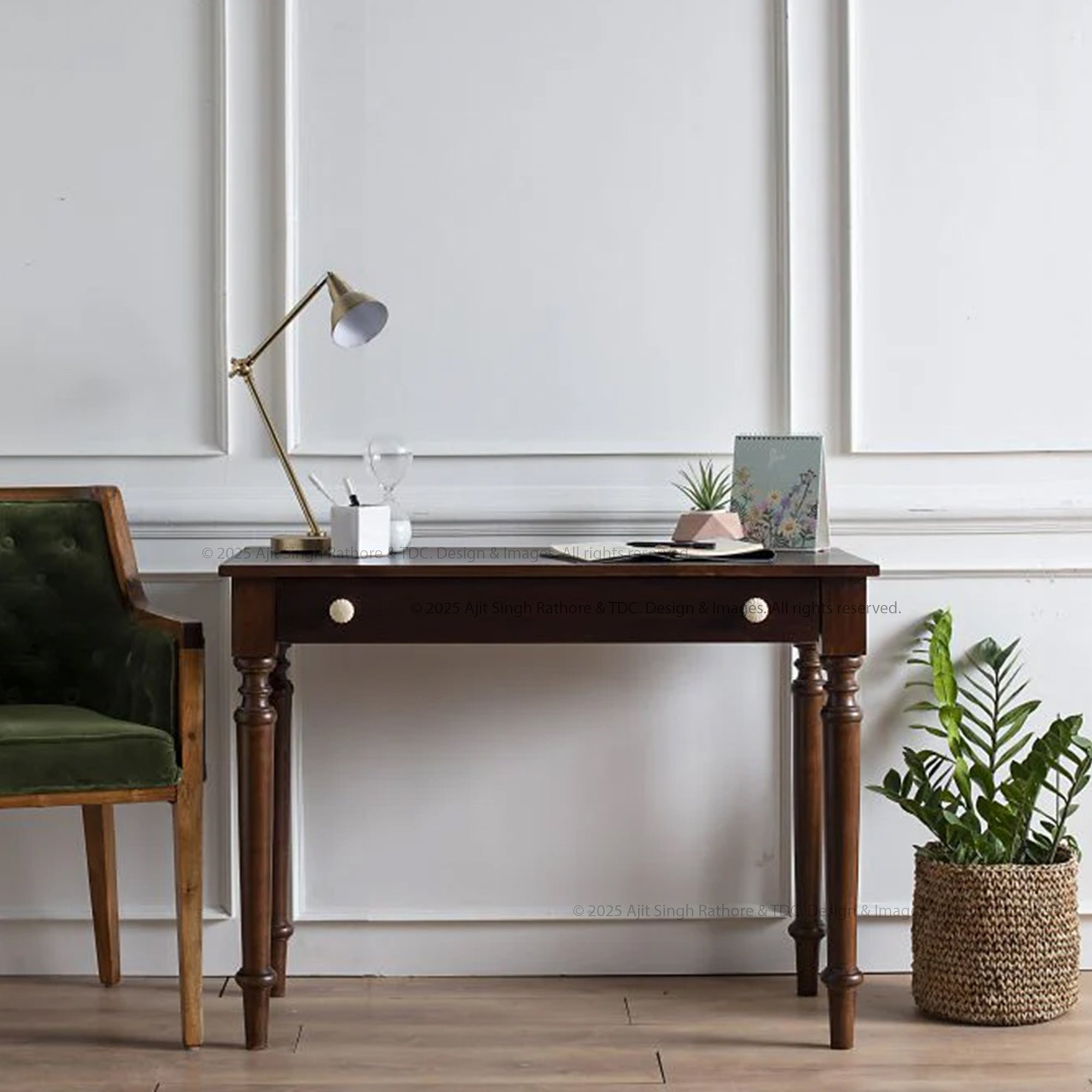 Lockport Minimalist Heirloom Solid Wood Console Table