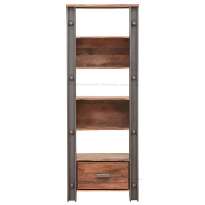 Montclair Solid Wood Industrial Charm Bookshelf