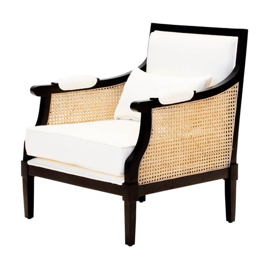 Antony Upholstered Cane Accent Sofa Chair